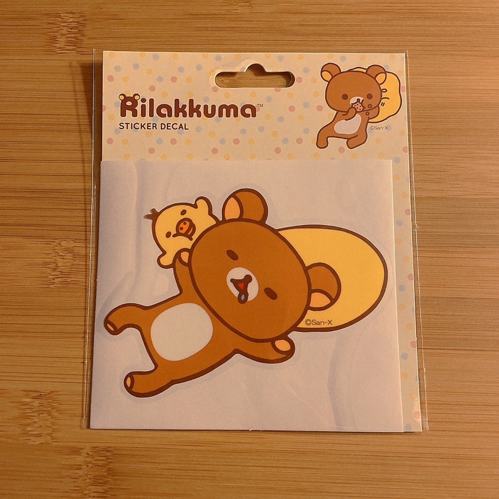 🧧SALE 3/$15 NEW San-X Rilakkuma Relaxing Decal Sticker